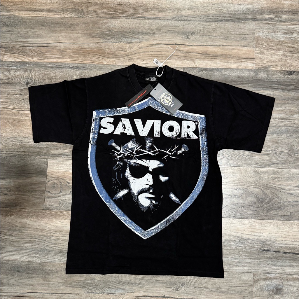 Hellstar Saviors Black Graphic T-Shirt